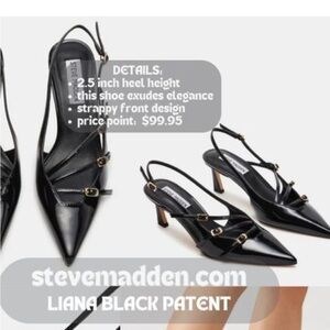 Steve Madden Black Patent Heels